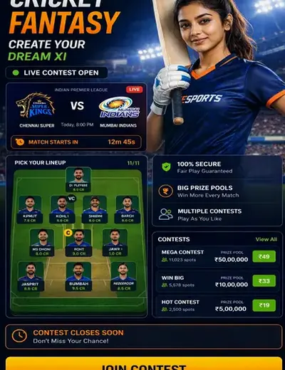 EntrarPlayAno (login PlayAno) fantasy cricket & matchday visual 3